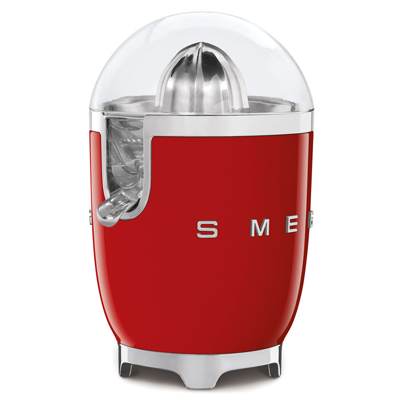 SMEG 50's Retro Style Aesthetic Citrus Juicer, Red