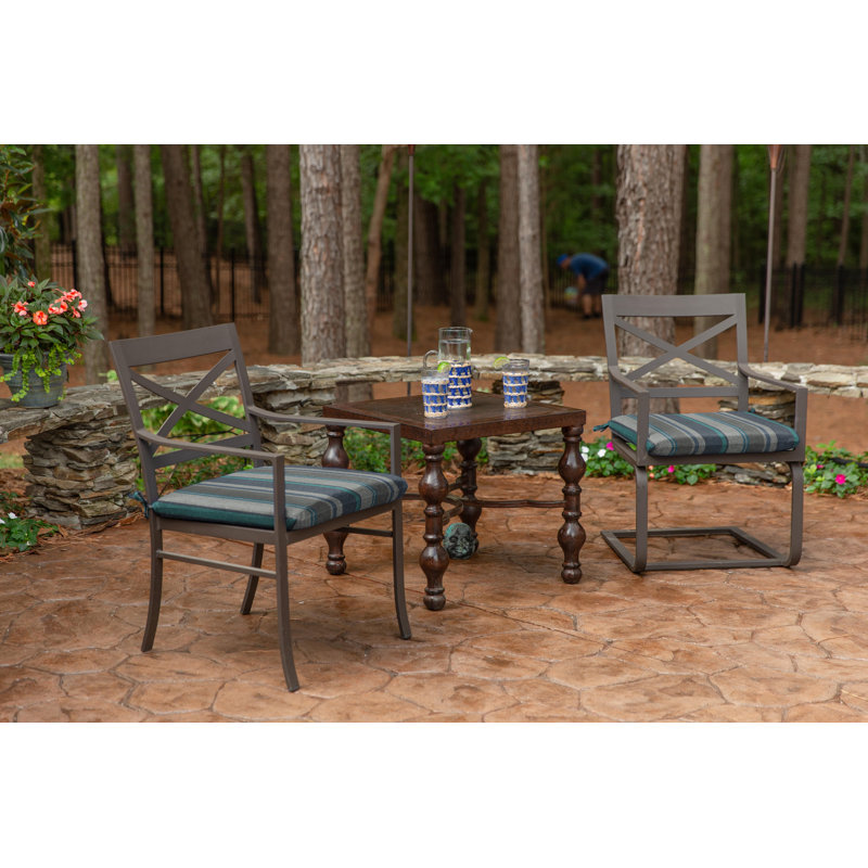Sunbrella Indoor/Outdoor Reversible Seat Cushion, 20" W x 20" D, Trusted Coast Sunbrella®