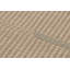 Rug & Kilim’S Accent Kilim, Square Rug In Soft, Textural Cream And Beige Stripes