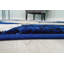 Tapis bleu marine/beige one-of-kind torsion de zone beige Meier