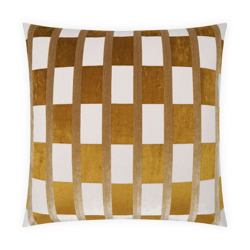 Root Square Pillow Cover & Insert, Mustard, 24"H x 24"W