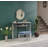 Garry Chrome Legs Fabric Top Module Ottoman, Blue