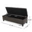 Élégant banc avec repose-pieds spacieux-718701490