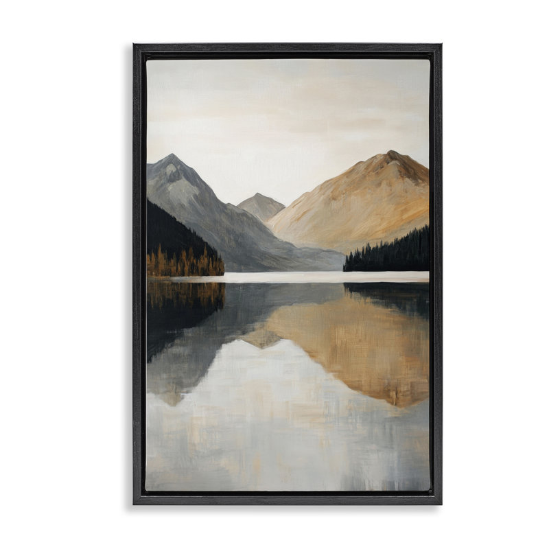 Cadre flottant terre terre cuite, Cadre flottant noir de jais, H 25 po x l 17 po