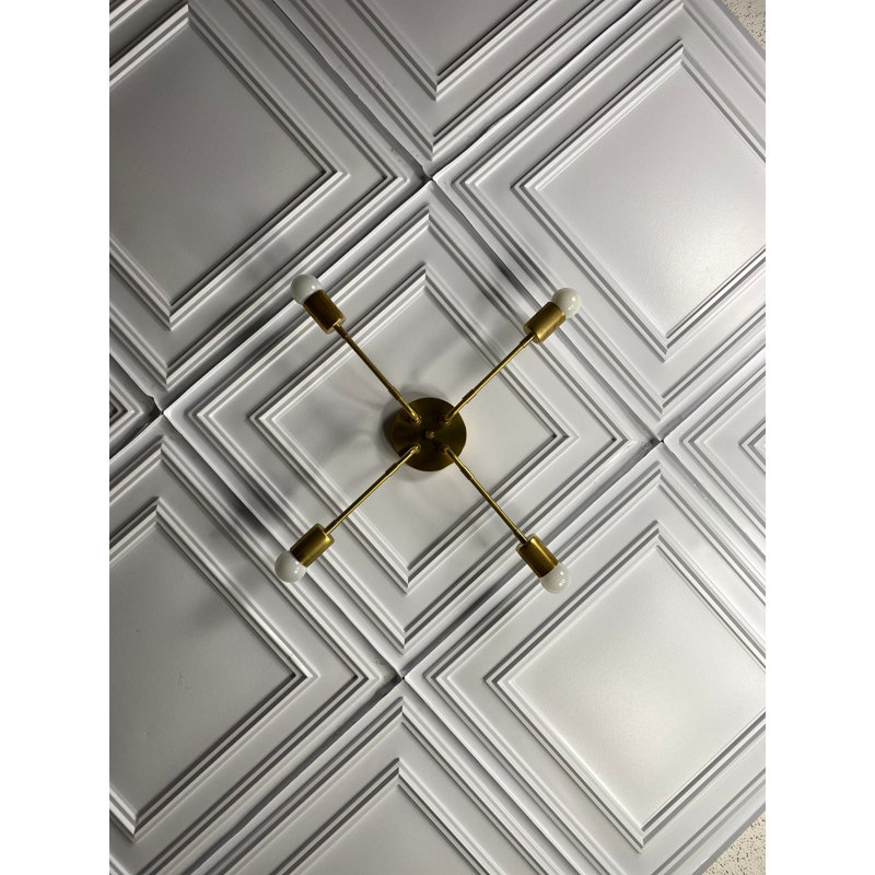Argelis Flush Mount, Raw Brass
