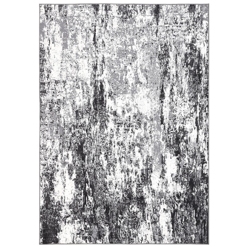 Modern Abstract Machine Washable Rug Stain Resistant Easy Cleaning Indoor Carpet With Non-Slip Backing Low Pile Floor Cover Non Shedding Folding Throw Carpet For Home Decor