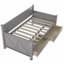 Lit de jour simple, avec 2 grands tiroirs, structure en forme de X-581584878