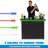 GoBar PRO LED Commercial Grade Portable Bar Table with Multi-Color Lights - 47.5 x 19 x 38 IN