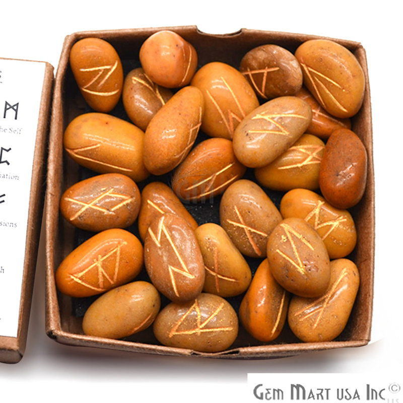 Rune Stones Spiritual Symbols 25Pc