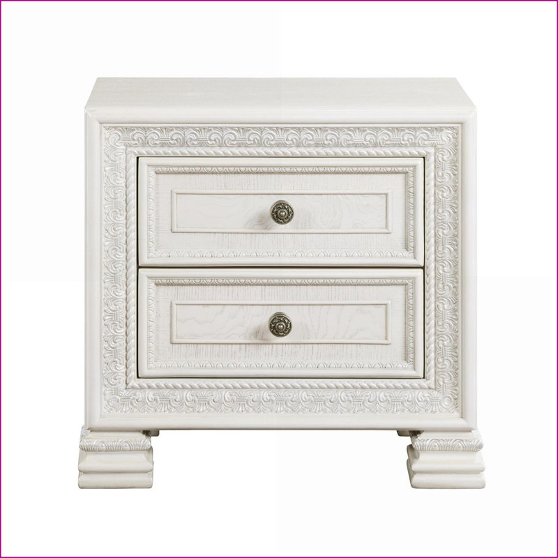 Table de chevet 2 tiroirs Classic Luxury