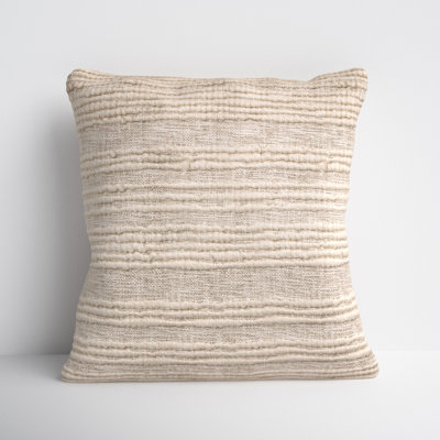 Sagitta Embroidered Cotton Blend Throw Pillow