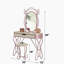 Ensemble de meuble-lavabo en cuir synthétique blanc et clair