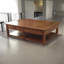 Solid Wood Top Living Room Table Set
