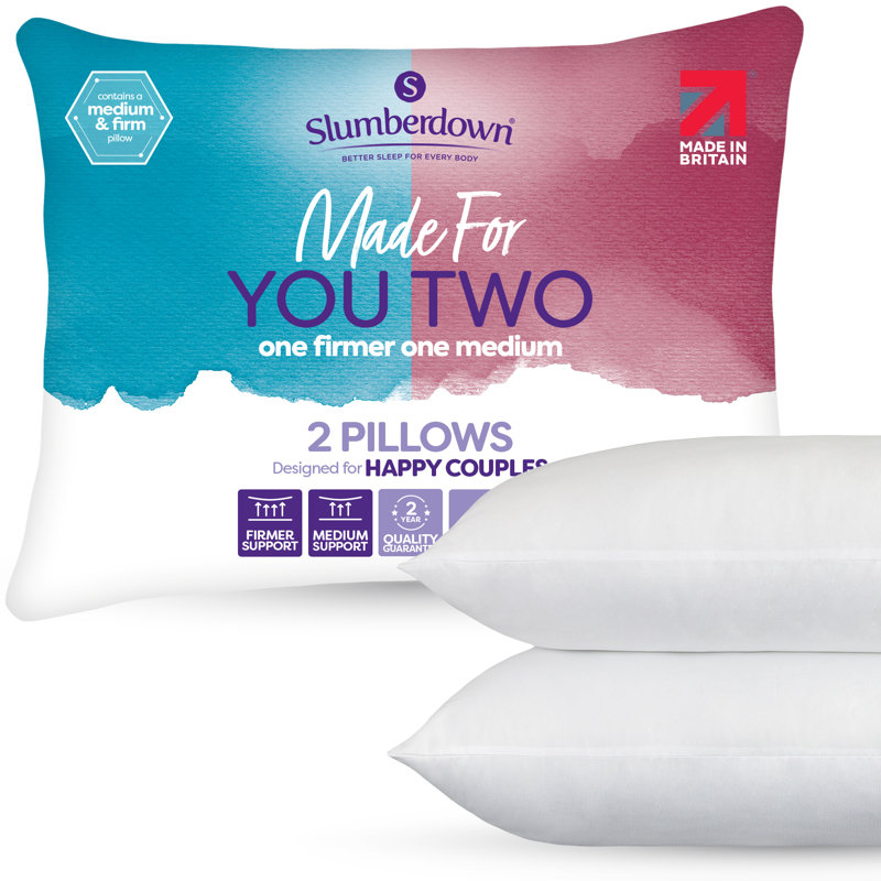 Slumberdown Made For You Two Medium & Firm Support Pillow