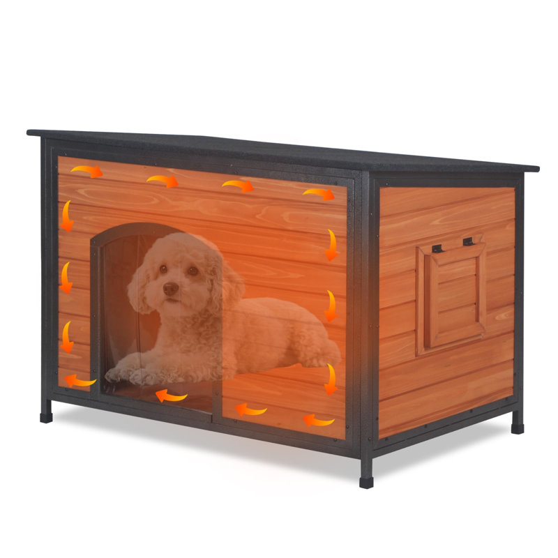 Smathering Wood Insulated Dog House