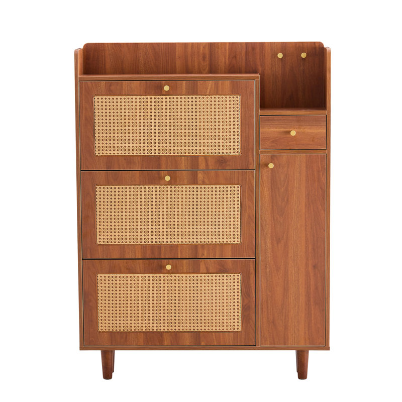The Modern Minimalist MDF Shoe Cabinet, Suitable For A Variety Of Styles Including Nordic, And Industrial