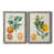 Toile avec cadre gris