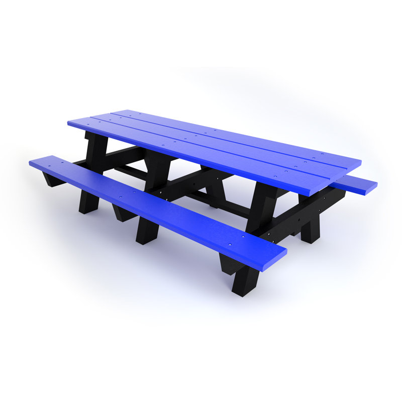 Montelongo A-Frame Picnic Table, None, 8', Brown