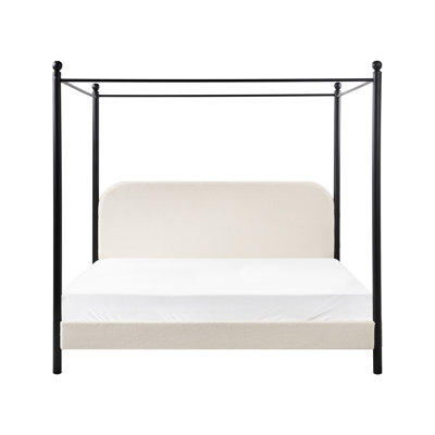 Four Poster Bed Boucle DANNEMOIS