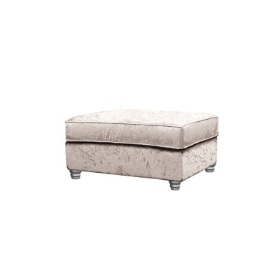 Maritza 93cm Wide Velvet Rectangle No Pattern Standard Ottoman