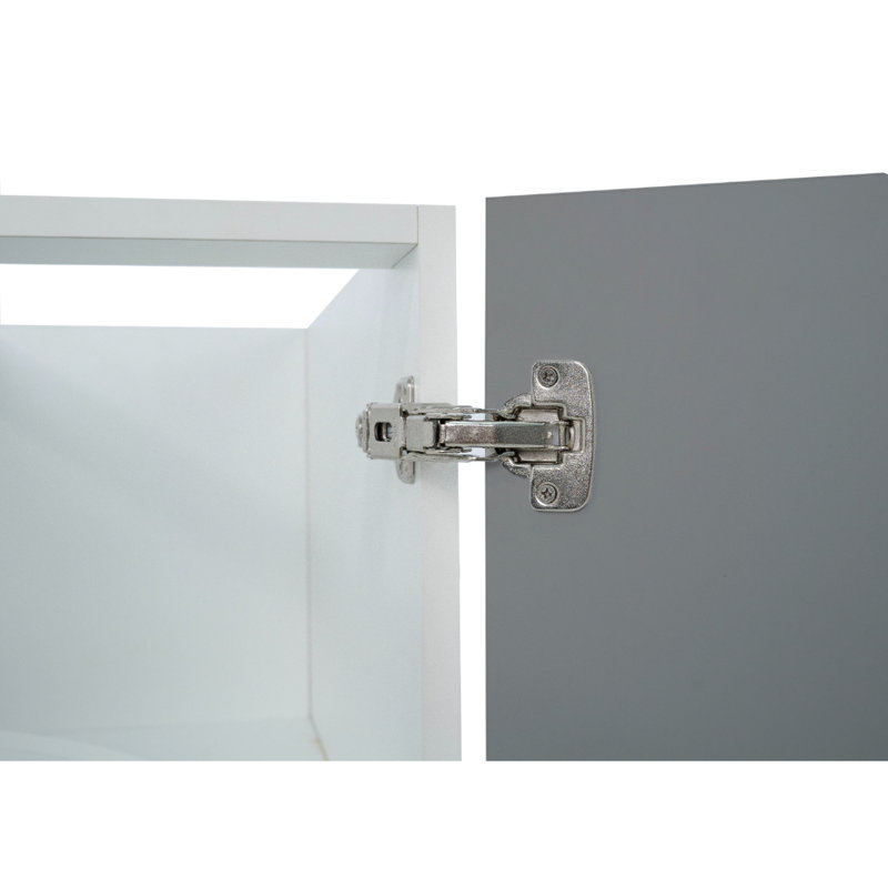 Radiance Ready to assemble Matte Gray 36 in. Lazy Susan Base Kitchen Cabinet (36 in. W x 24 in. D x 34.50 in. H)