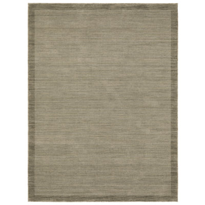 Tapis brun clair / gris en laine Weston