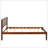 Walnut Twin Solid Wood Bed Frame