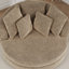 Fauteuil demi-tonneau l 59,8 po en chenille avec 5 coussins-80708220