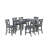 Carbonia 7-piece Gray Counter Height Dining Set With 6 Chairs