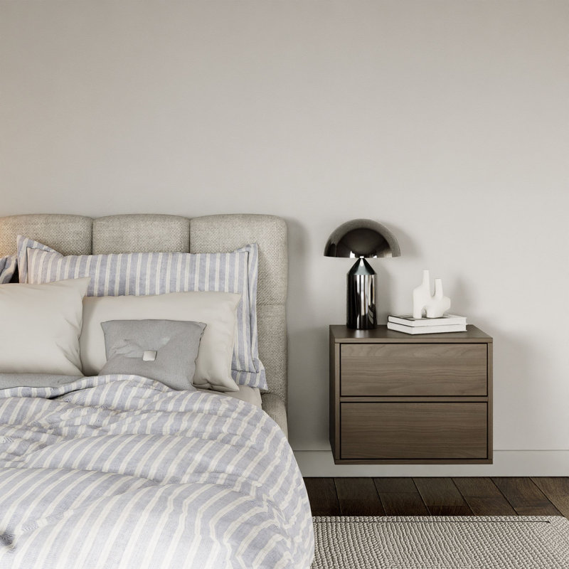 50cm W Manufactured Wood Bedside Table