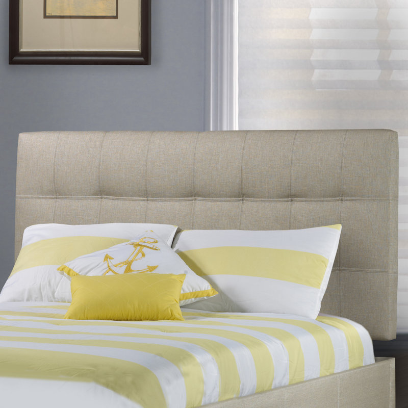 Tête de lit tapissier Dashiell, Simple, Lin - Beige