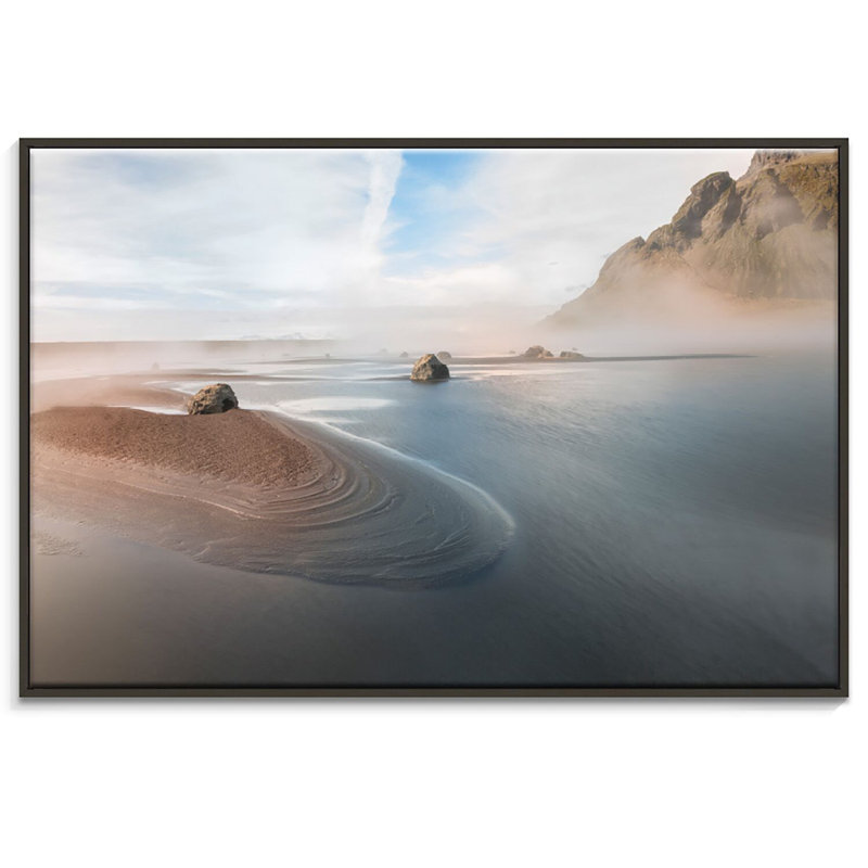 Print on Canvas, 102cm H x 152cm W, Black Floater Frame