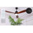 Kemp 60" 3-Solid Wood Blade Modern Large Ceiling Fan With Lights,Remote-1962463113