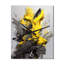 Horloge murale jaune et jaune-1110554622