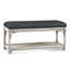 Summer Retreat Wicker Shelf Storage Bench-71425142-86505846