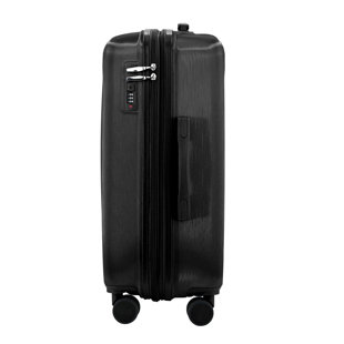 Valise pivotante extensible avec serrure combinée Hardside 20 po - Noir