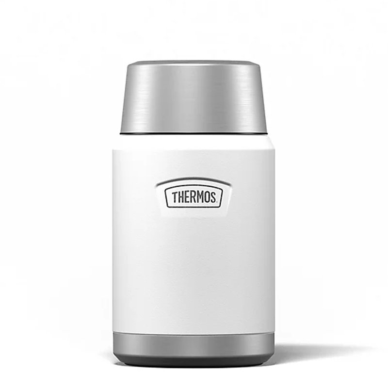 Thermos White 710Ml Icon Series Food Flask W/ Spoon