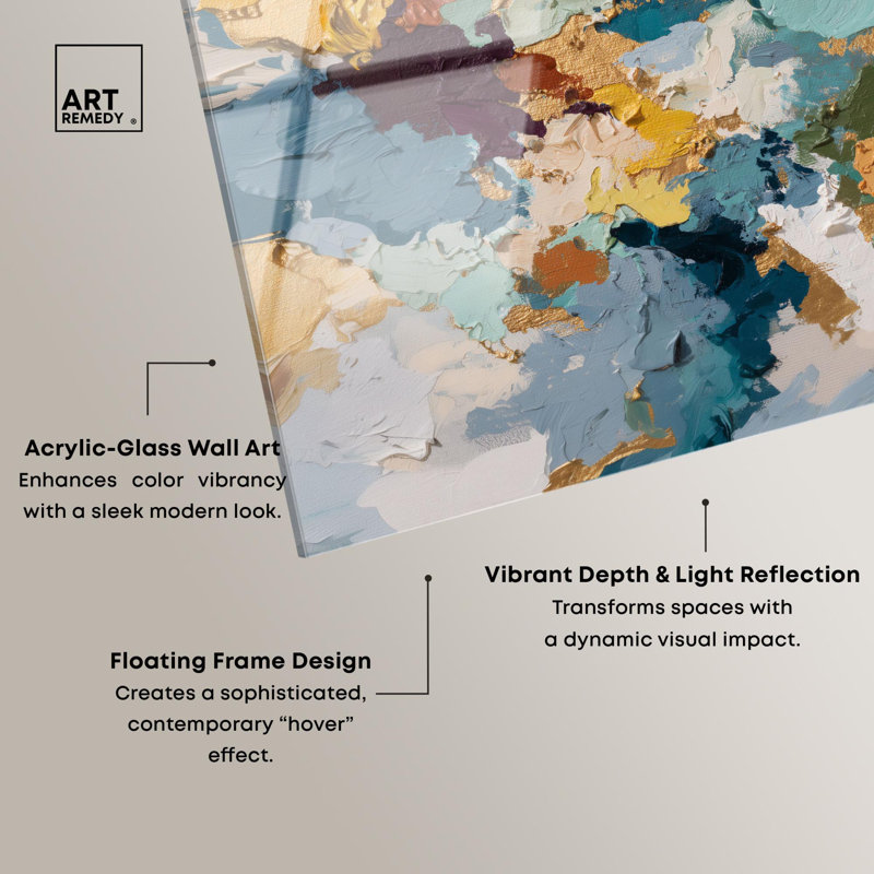 «Lapis and Gold III», reproduction d'art sur toile par Art Remedy, H 10 po x l 15 po