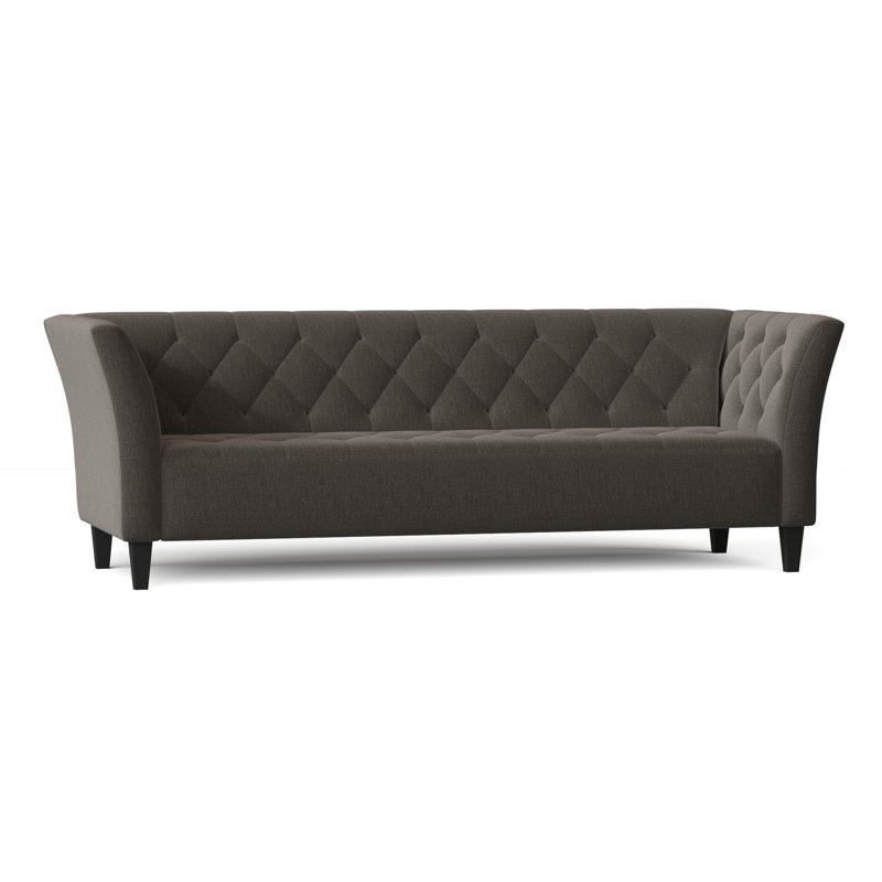 Carruth Upholstered 91'' Sofa, Napa Steel Chenille