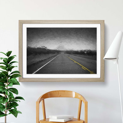 The Road to Texas in Abstract - Picture Frame Graphic Art Print