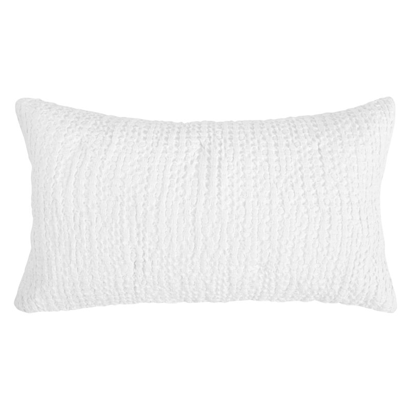 Claire Natural Standard Sham, White, King