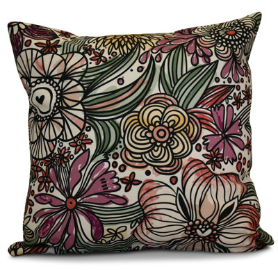 Housse et insert de coussin carré Flora and Fauna
