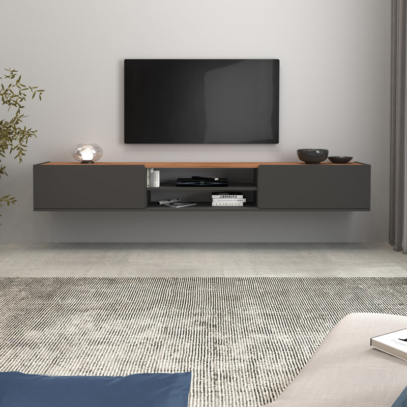 GARDA TV Stand for TVs up to 88", Black