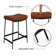 Backless Counter Stools With 27" Upholstered Saddle Seat Bar Stools Brown