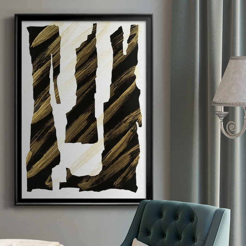 Onyx Obelisks I - impression d'un seul cadre photo, H 30,5 po x l 22,5 po, Papier avec cadre noir, Pas de tapis