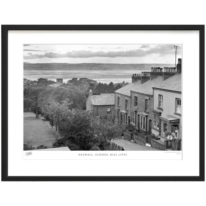 Heswall, School Hill C1955 by Francis Frith - Single Picture Frame Print, 40cm H x 50cm W x 2.3cm D
