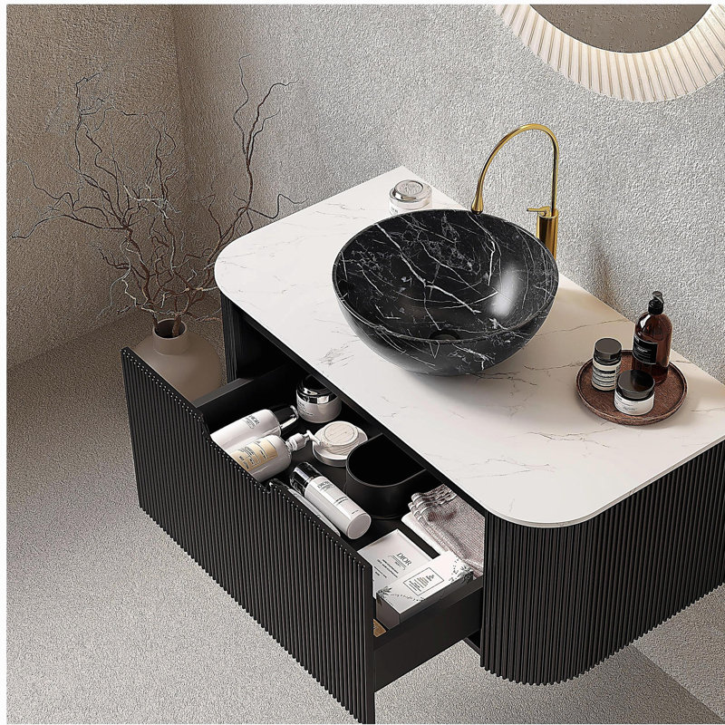 Meuble-lavabo mural 36 po avec lavabo Dina, 36"