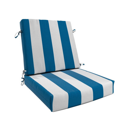 Coussin de chaise de salle à manger, 20 po x 40 po x 3,5 po, noyau en mousse viscoélastique de qualité supérieure avec bordure en cascade, tissu Sunbrella, coussin de patio pour les chaises de salle à manger d'extérieur