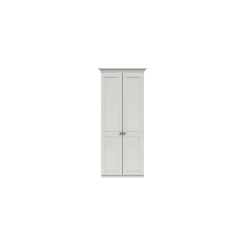 Wisbech 2 Door Manufactured Wood Wardrobe, White
