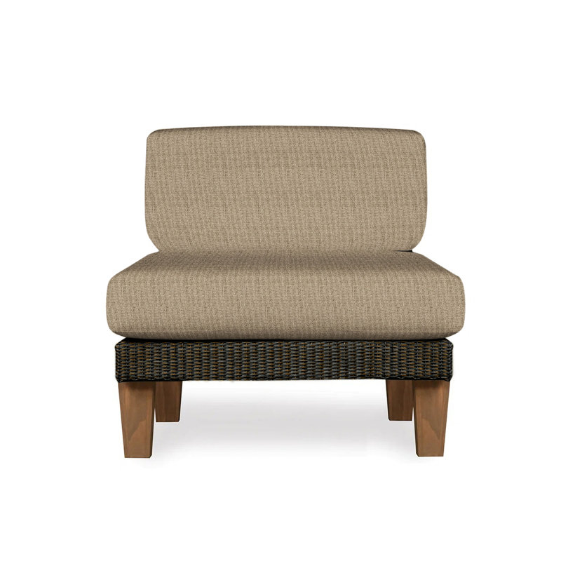 Catalina Outdoor Teak Lounge Chair, Mink, Remy Shadow